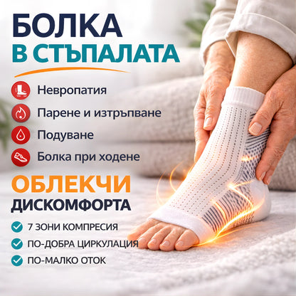 NuroSocks – Компресивни Чорапи за облекчаване на болката в стъпалата
