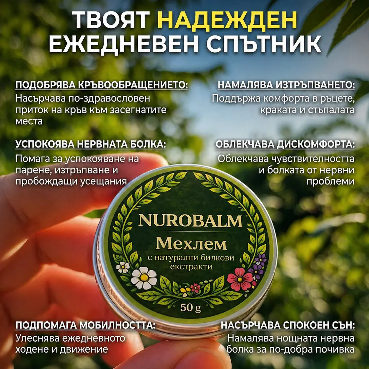 NuroBalm | Облекчава болката в стъпалата само за 14 дни