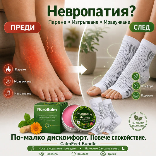 Комплект „Спокойни крака“ – NuroBalm™ + NuroSocks™